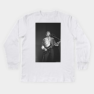 Greg Lake ELP BW Photograph Kids Long Sleeve T-Shirt